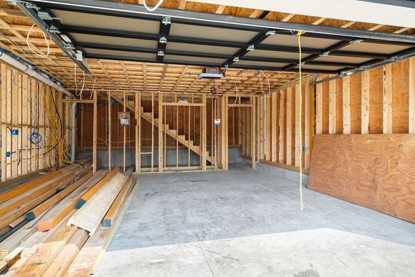 Garage, Interior, Wooden Beams, Wooden Walls