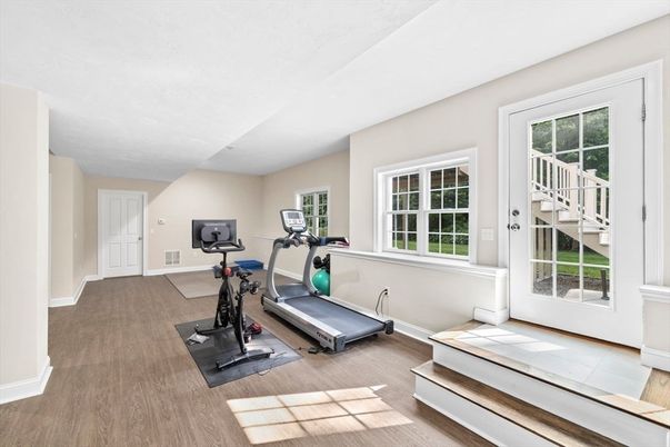 Fitness Equipment, Interior, Wood Texture Flooring