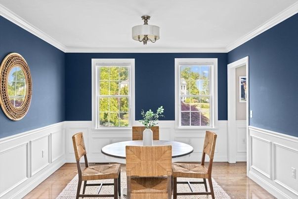 Dining room, Interior, Wood Texture Flooring