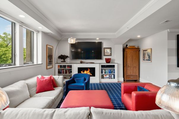 Fireplace, Interior, Living room, Recessed Lighting