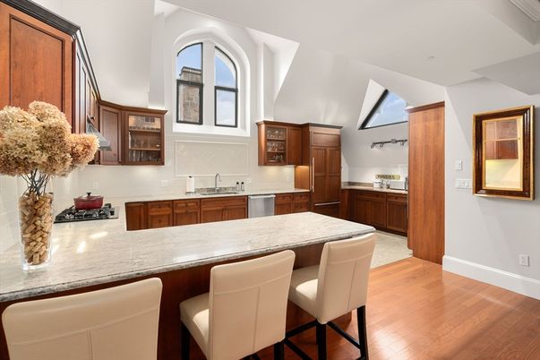 Interior, Kitchen, Wood Texture Flooring