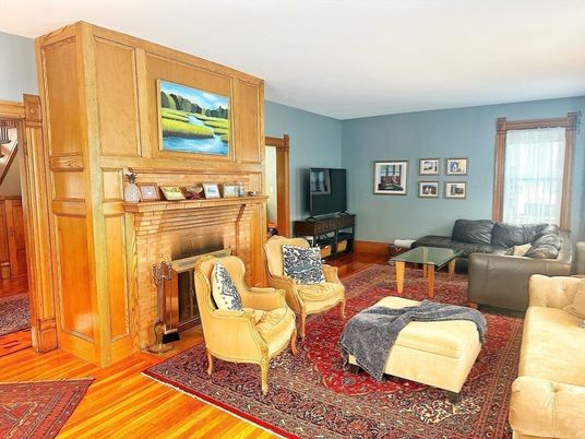 Fireplace, Interior, Living room, Wood Texture Flooring