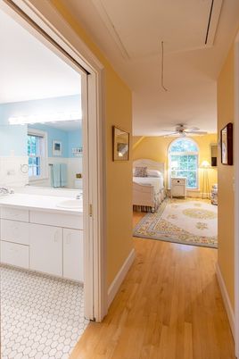 Bathroom, Interior, Wood Texture Flooring