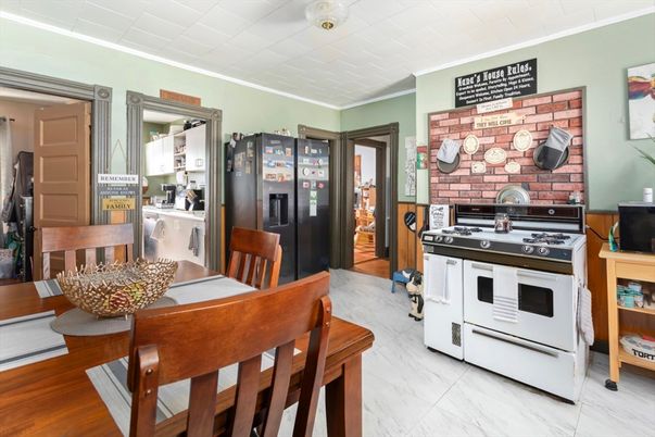 Dining room, Interior, Kitchen, Marble
