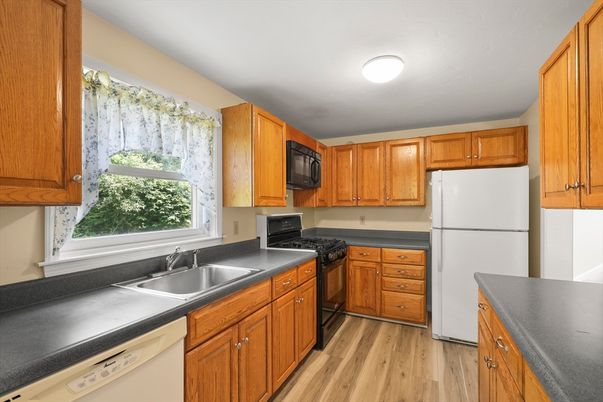 Interior, Kitchen, Wood Texture Flooring