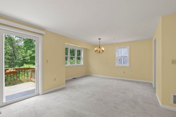 Chandelier, Empty room, Interior