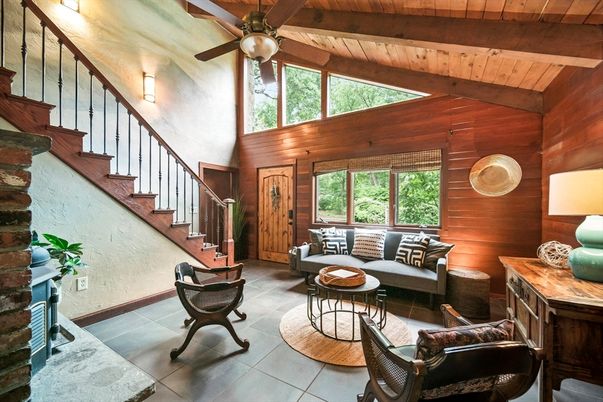 Interior, Living room, Wooden Beams, Wooden Ceilings, Wooden Walls