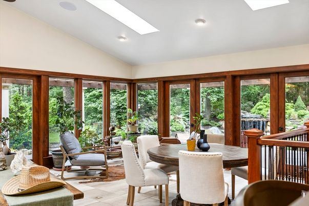 Dining room, Interior, Recessed Lighting, Sun Room