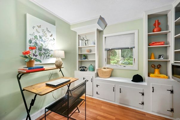 Home Office, Interior, Wood Texture Flooring