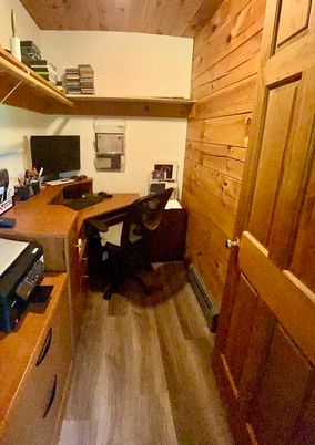 Home Office, Interior, Wooden Walls