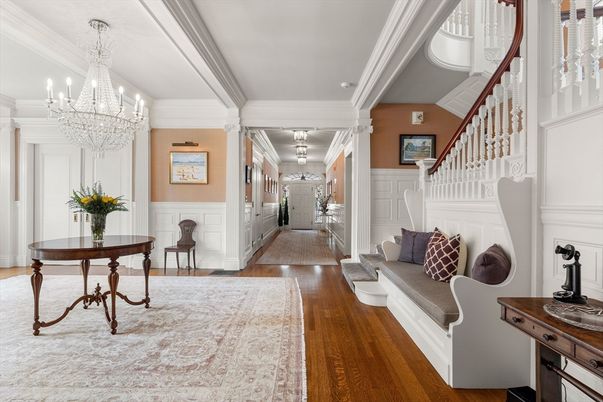 Chandelier, Interior, Wood Texture Flooring