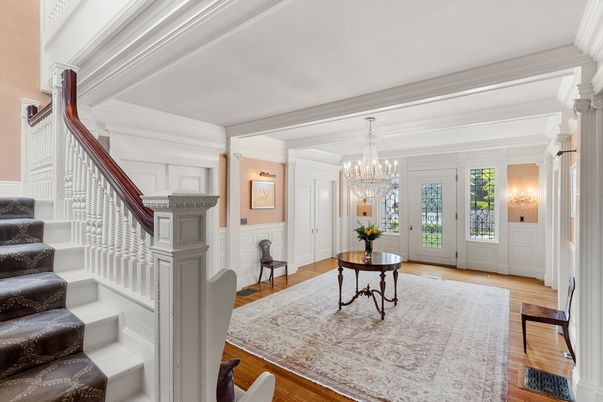Chandelier, Interior, Wood Texture Flooring