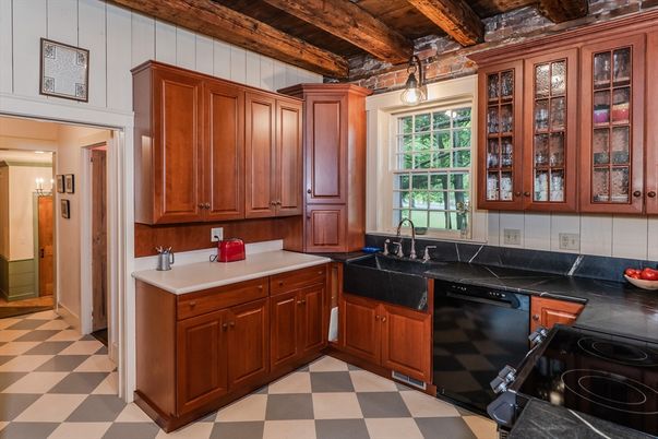 Interior, Kitchen, Pendant Lights, Wooden Beams, Wooden Ceilings