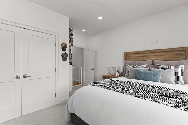 Bedroom, Interior, Recessed Lighting