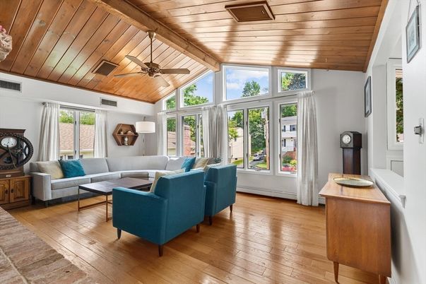 Interior, Living room, Wooden Ceilings, Wood Texture Flooring