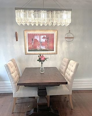 Dining room, Interior, Wood Texture Flooring