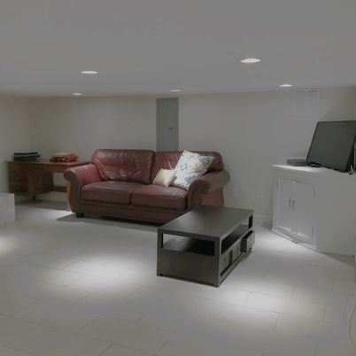 Interior, Living room, Recessed Lighting