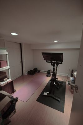 Fitness Equipment, Interior, Recessed Lighting, Wood Texture Flooring