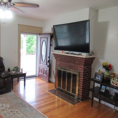 Fireplace, Interior, Wood Texture Flooring