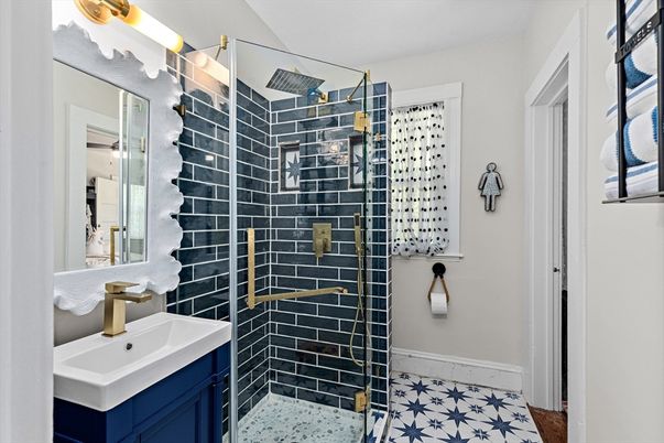 Bathroom, Glass Shower, Interior