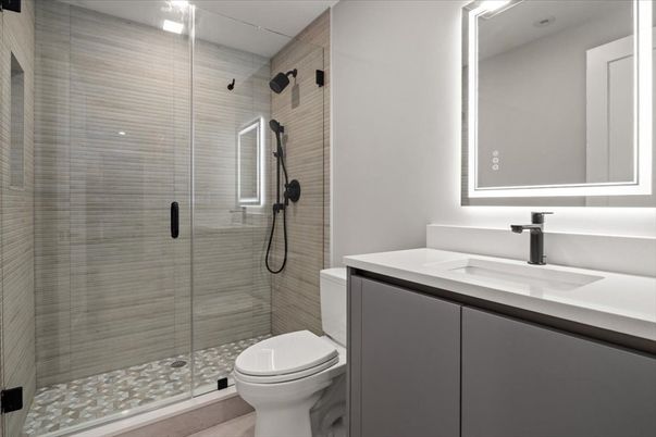 Bathroom, Glass Shower, Interior