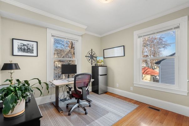 Home Office, Interior, Wood Texture Flooring