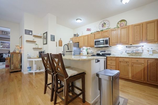 Interior, Kitchen, Wood Texture Flooring