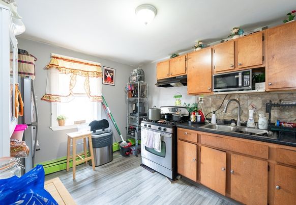 Interior, Kitchen, Wood Texture Flooring