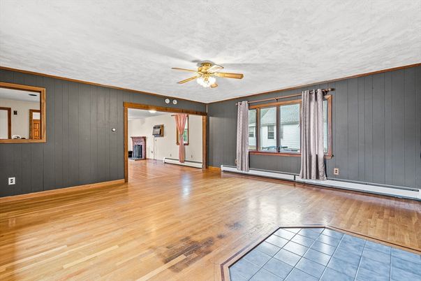 Empty room, Interior, Wood Texture Flooring