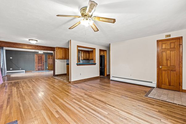 Empty room, Interior, Wood Texture Flooring