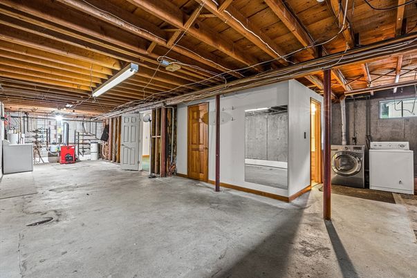 Interior, Utility Closets, Washer, Wooden Beams, Wooden Ceilings