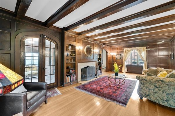 Fireplace, Interior, Living room, Wooden Beams, Wood Texture Flooring, Wooden Walls