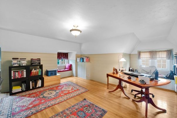 Home Office, Interior, Wood Texture Flooring