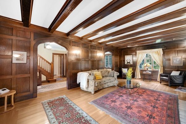 Interior, Living room, Wooden Beams, Wood Texture Flooring, Wooden Walls