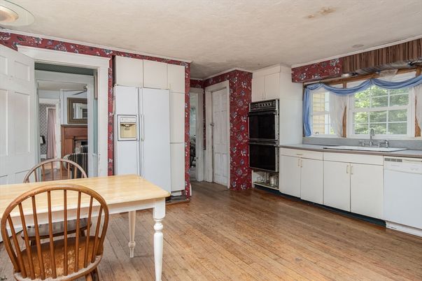 Interior, Kitchen, Wood Texture Flooring