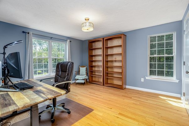 Home Office, Interior, Wood Texture Flooring
