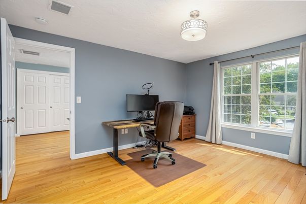 Home Office, Interior, Wood Texture Flooring