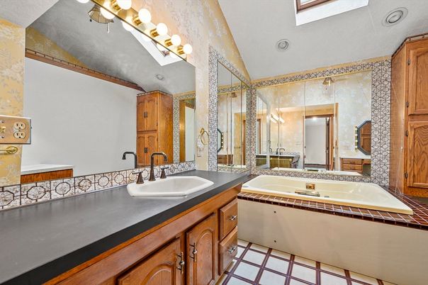 Bathroom, Dual Sink Vanities, Interior, Tile Countertops