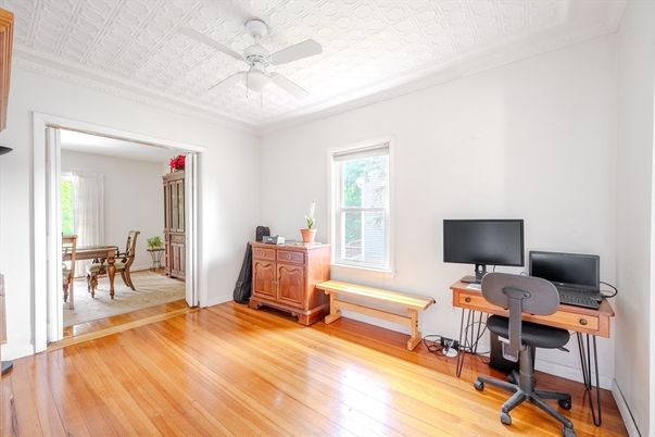 Home Office, Interior, Wood Texture Flooring