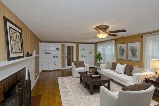 Fireplace, Interior, Living room, Wood Texture Flooring