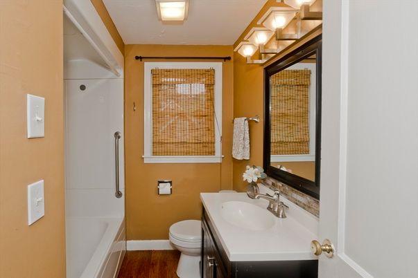 Bathroom, Interior, Wood Texture Flooring