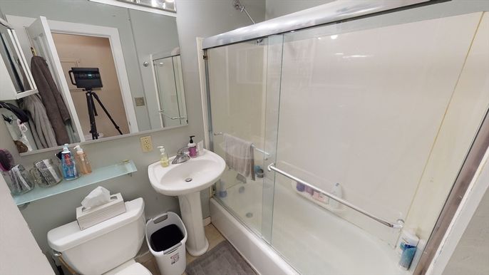 Bathroom, Glass Shower, Interior