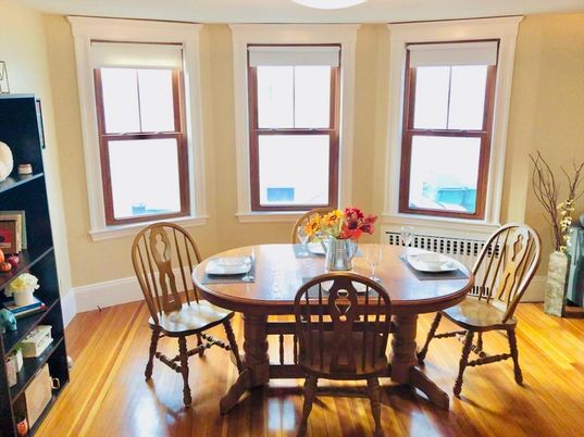 Dining room, Interior, Wood Texture Flooring