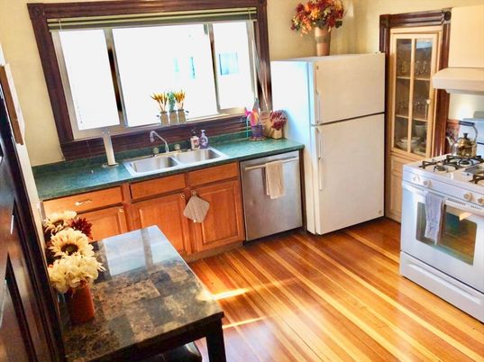 Interior, Kitchen, Wood Texture Flooring