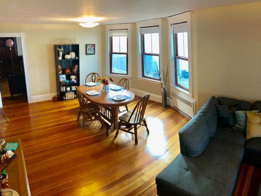 Dining room, Interior, Wood Texture Flooring