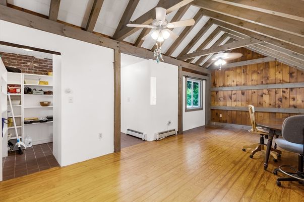 Home Office, Interior, Wooden Beams, Wooden Ceilings, Wood Texture Flooring, Wooden Walls