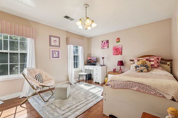 Bedroom, Interior, Wood Texture Flooring