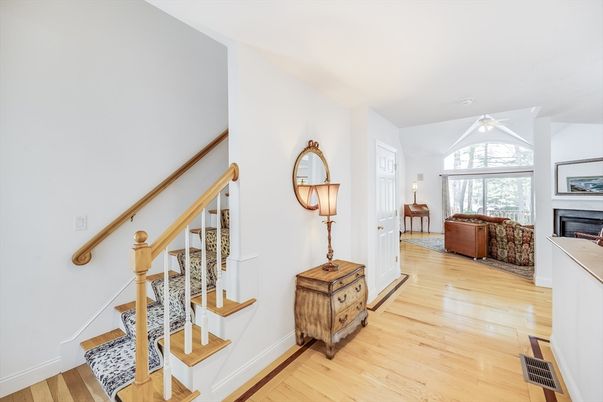 Fireplace, Interior, Wood Texture Flooring