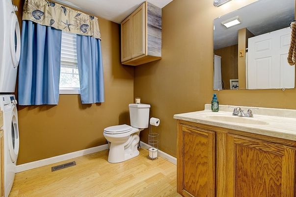Bathroom, Interior, Wood Texture Flooring
