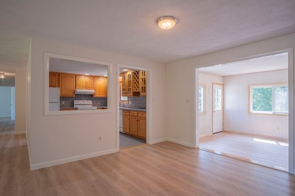 Empty room, Interior, Kitchen, Wood Texture Flooring